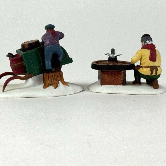 Charming Hand-Painted Vintage Figurines  Wheelwright Craft Scene Collectibles  N - Picture 8 of 8